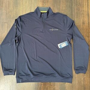 Barstool Sports “The Players” Quarterzip - Large - Navy Blue